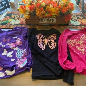 Childrens place butterfly top lot 10-12